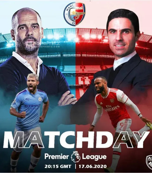 Premier League 28. Matchday Manchester City vs Arsenal FC Poster