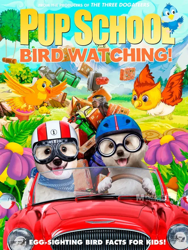 Pup School: Bird Watching Poster