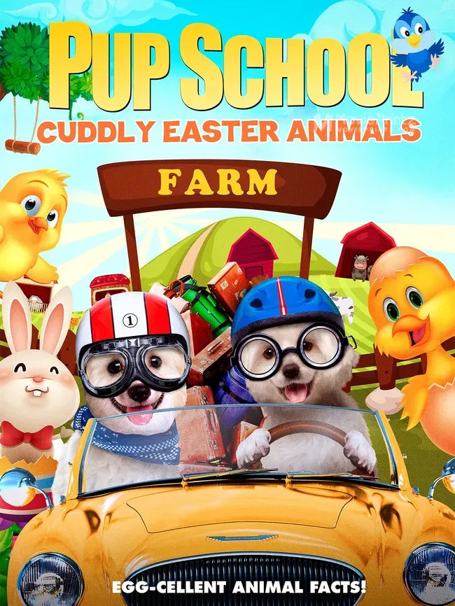 Pup School: Cuddly Easter Animals Poster