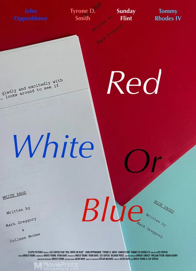 Red, White or Blue Poster