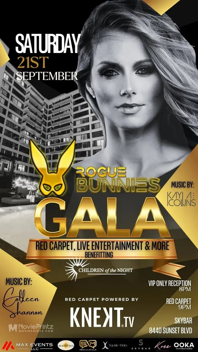 Rogue Bunnies Gala in support of Children of the Night! Poster