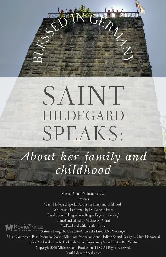 Saint Hildegard Speaks: About her family and childhood Poster