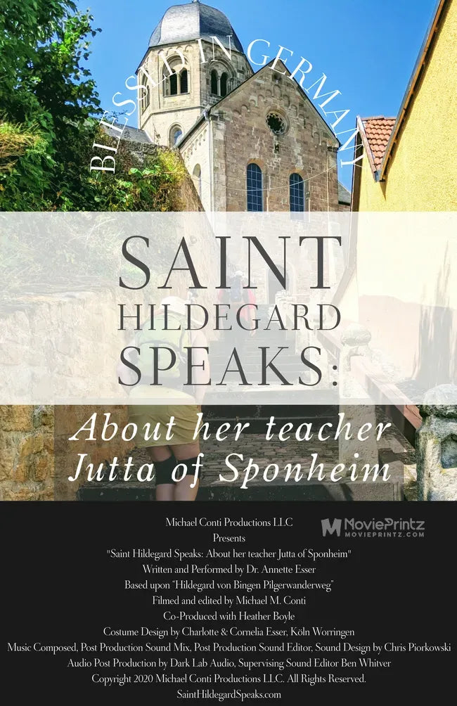 Saint Hildegard Speaks: About her teacher Jutta of Sponheim Poster