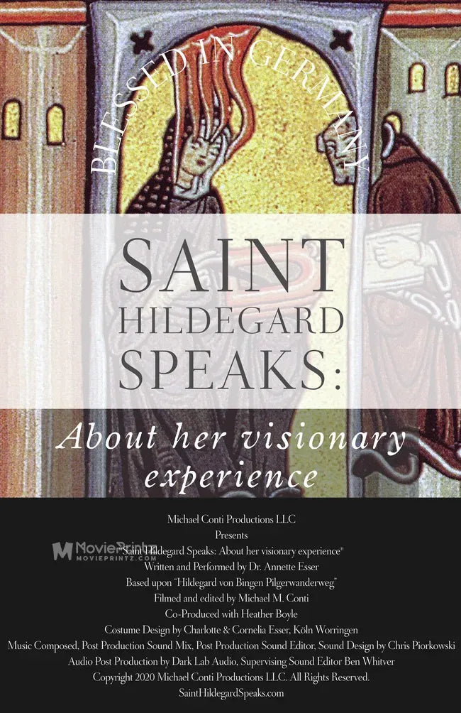 Saint Hildegard Speaks: About her visionary experience Poster