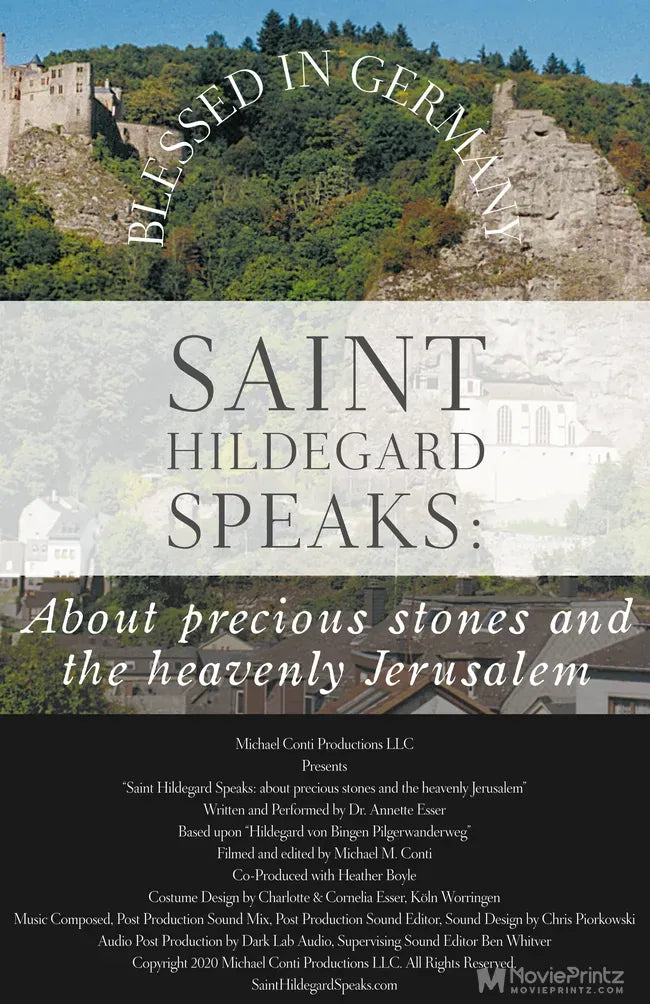 Saint Hildegard Speaks: About precious stones and the heavenly Jerusalem Poster