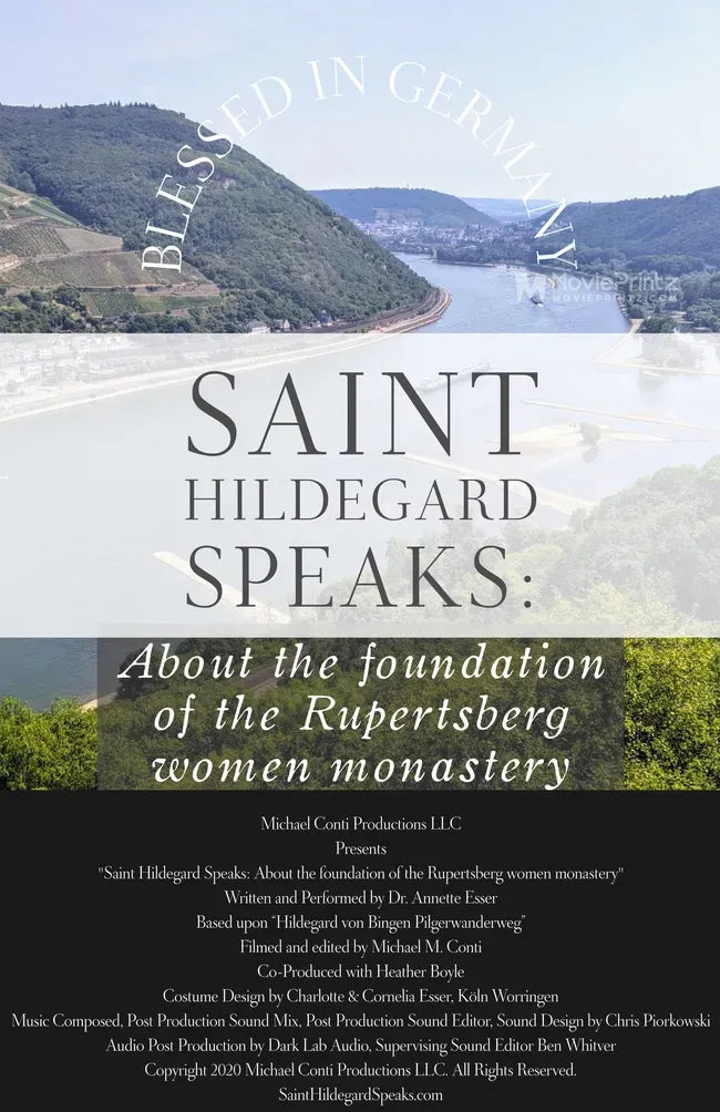 Saint Hildegard Speaks: About the foundation of the Rupertsberg women monastery Poster