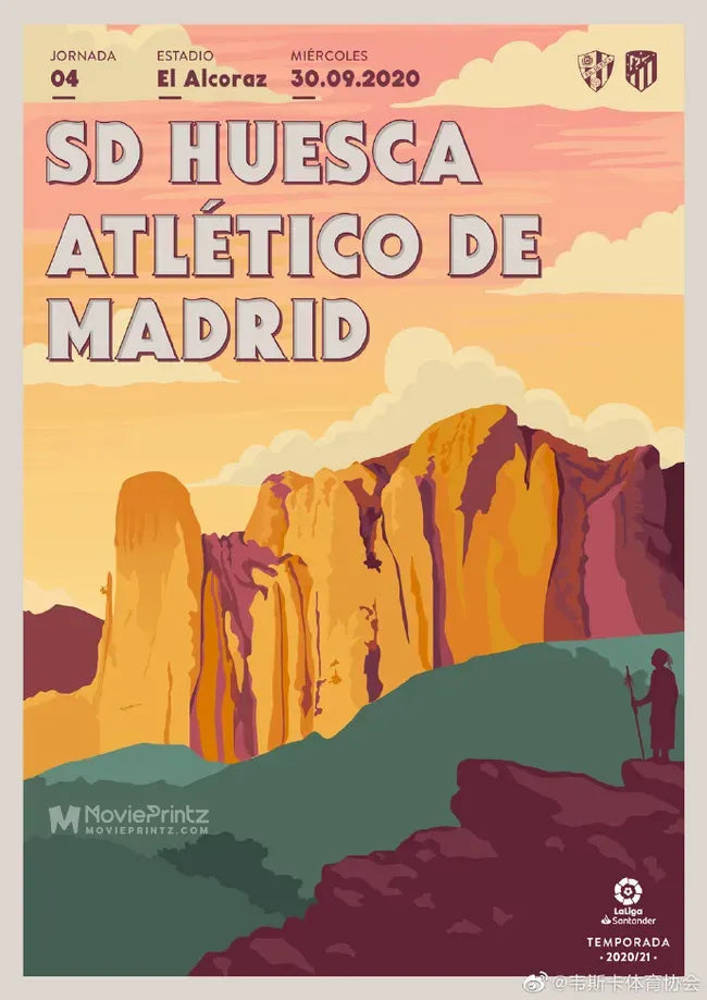 SD Huesca vs Atletico Madrid Poster