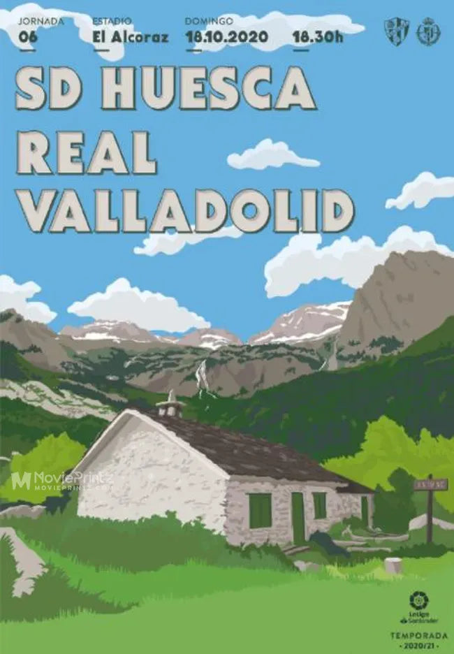 SD Huesca vs Real Valladolid Poster