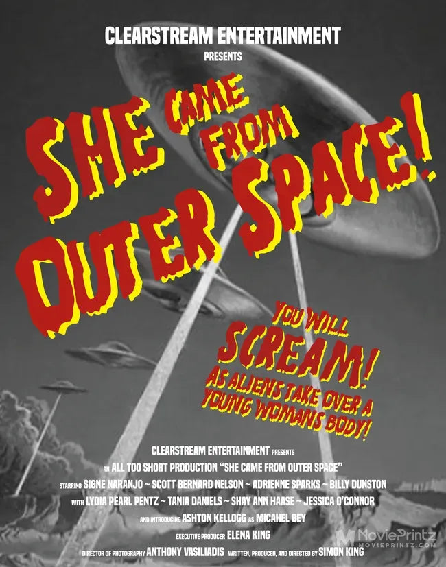 She Came from Outer Space Poster