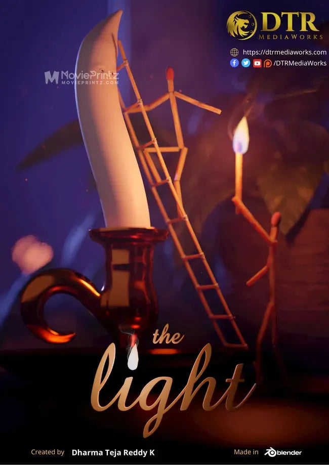 The Light - Candle & Stick Men Poster