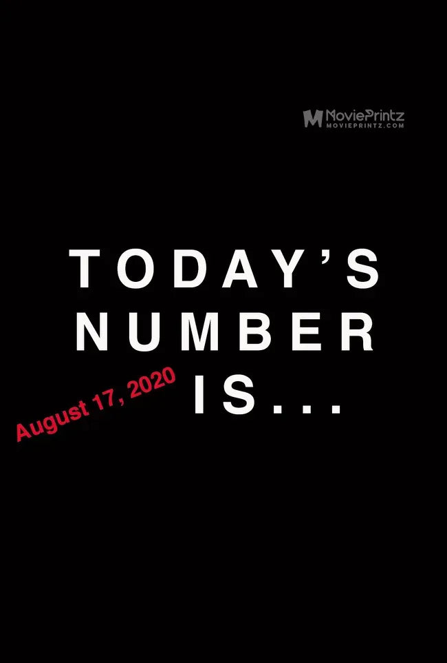 Today's Number Is... Poster