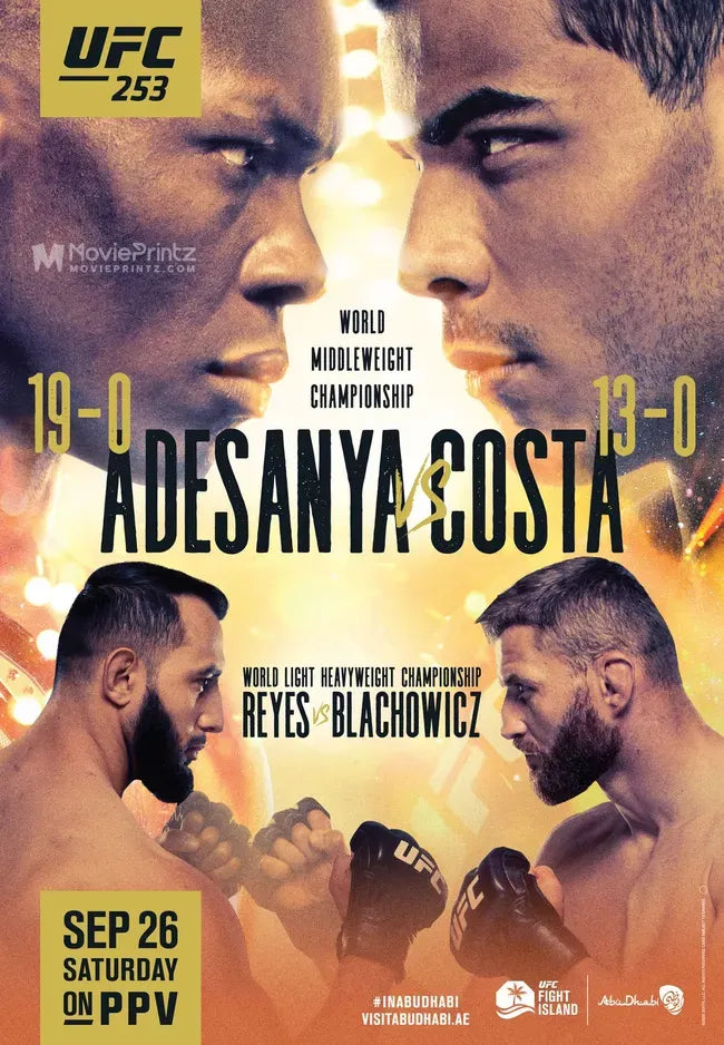 UFC 253: Adesanya vs. Costa Poster