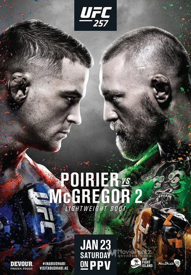 UFC 257: Poirier vs. McGregor 2 Poster