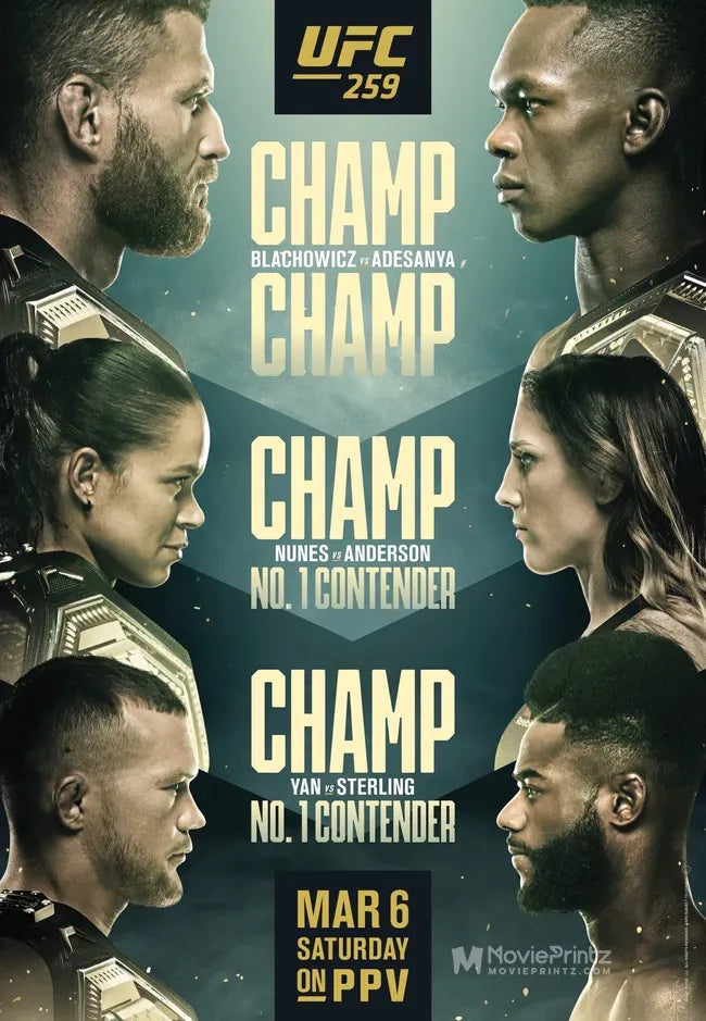 UFC 259: Blachowicz vs. Adesanya Poster