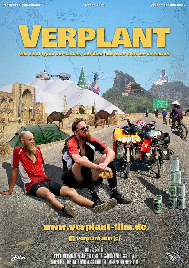 Verplant - Wie zwei Typen versuchen, mit dem Rad nach Vietnam zu fahren Poster