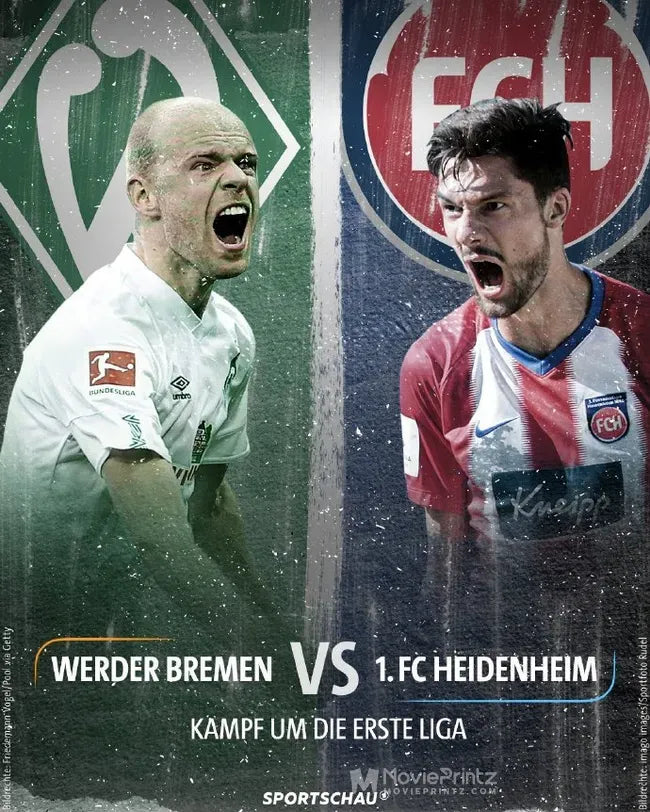 Werder Bremen vs 1. FC Heidenheim 1846 Poster