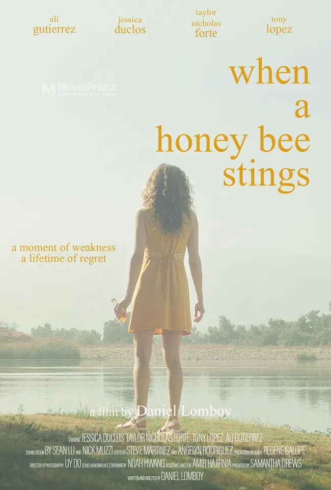 When a Honey Bee Stings Poster