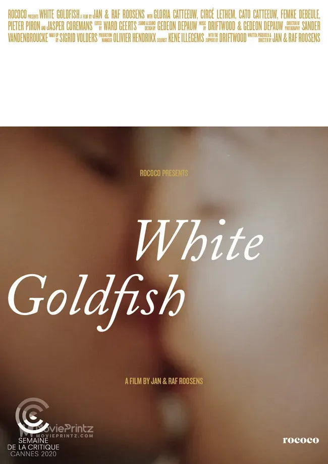 White Goldfish Poster