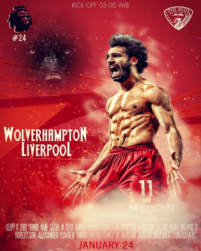 Wolverhampton Wanderers vs Liverpool Poster