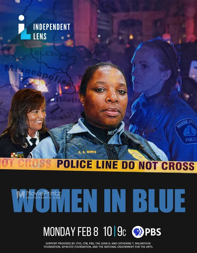 Women in Blue Poster