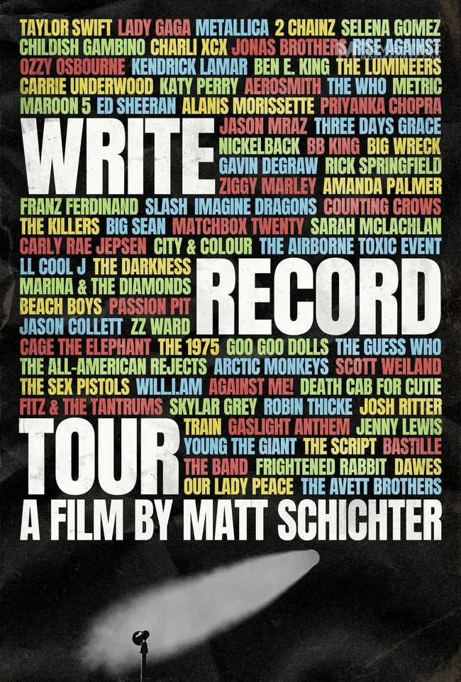 Write Record Tour Poster