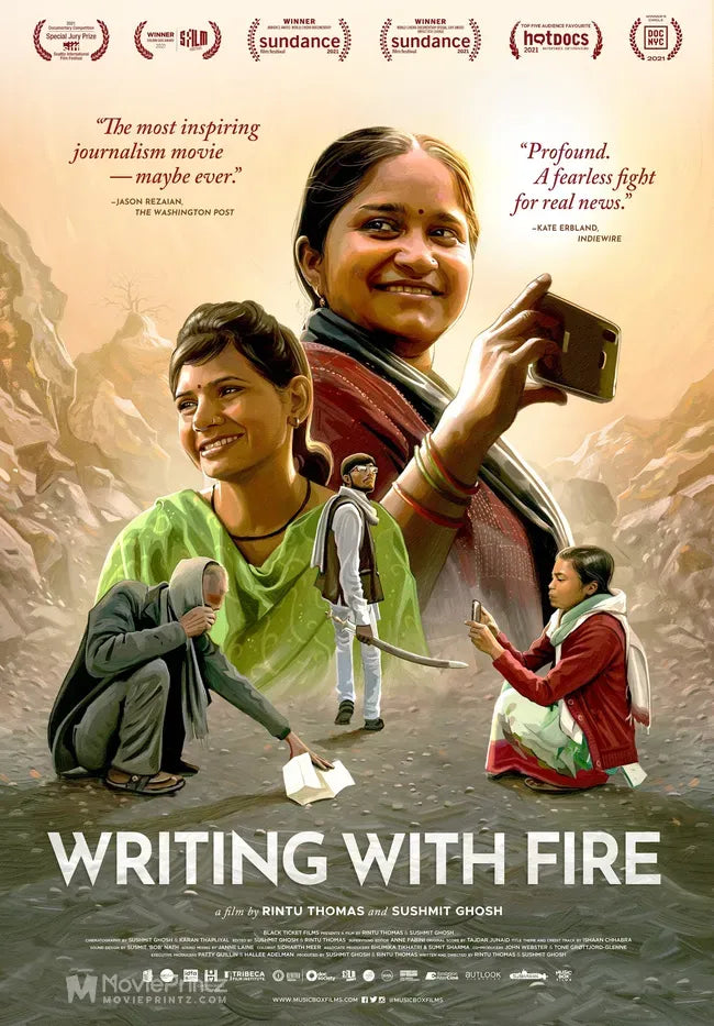 Writing with Fire Poster