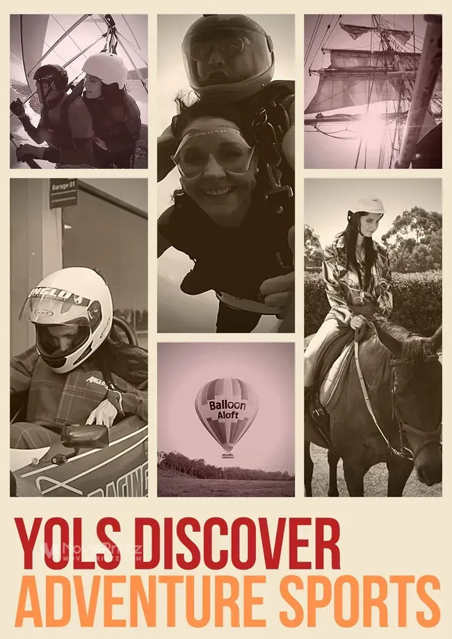 Yols Discover Adventure Sports Poster