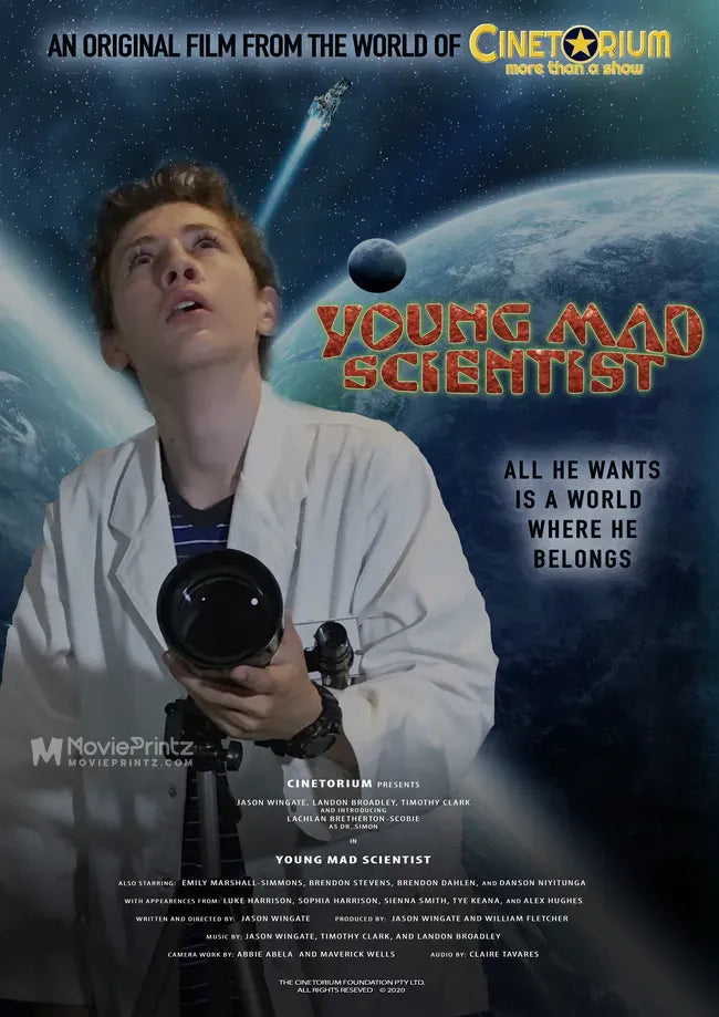 Young Mad Scientist Poster